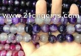 CAA3398 15 inches 12mm faceted round agate beads wholesale