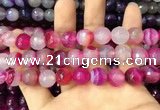 CAA3399 15 inches 12mm faceted round agate beads wholesale