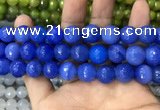 CAA3409 15 inches 12mm faceted round agate beads wholesale