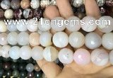 CAA3445 15 inches 16mm faceted round agate beads wholesale