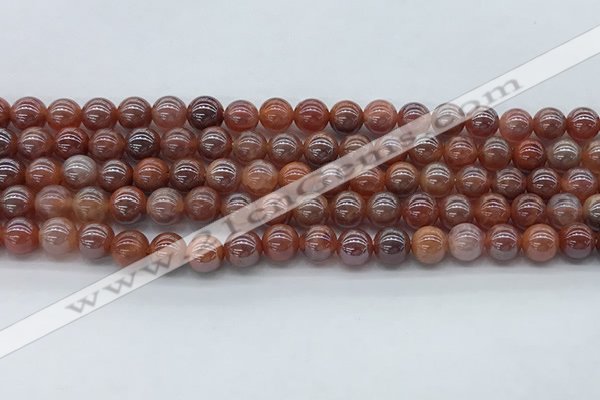 CAA3501 15.5 inches 6mm round AB-color fire agate beads wholesale