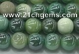 CAA3516 15.5 inches 6mm round AB-color grass agate beads wholesale