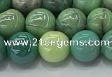 CAA3517 15.5 inches 8mm round AB-color grass agate beads wholesale