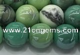 CAA3518 15.5 inches 10mm round AB-color grass agate beads wholesale