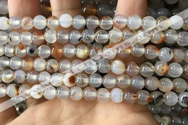 CAA3597 15.5 inches 6mm round dendritic agate beads wholesale