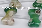 CAA3614 15.5 inches 18*25mm - 20*30mm bone sakura agate beads