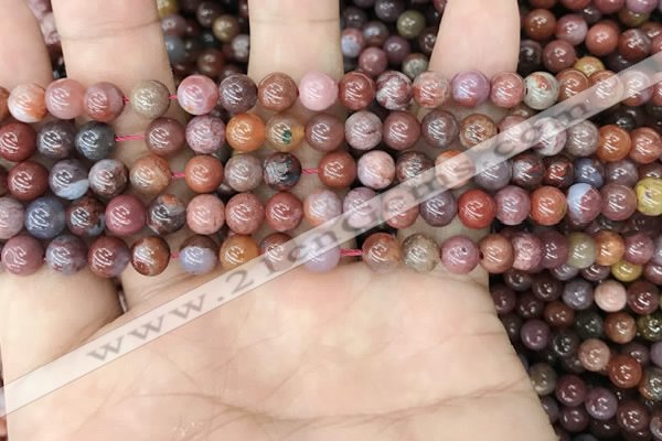 CAA3620 15.5 inches 4mm round Portuguese agate beads wholesale