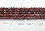 CAA3628 15.5 inches 4mm faceted round Portuguese agate beads