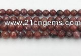 CAA3631 15.5 inches 10mm faceted round Portuguese agate beads