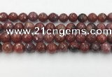 CAA3631 15.5 inches 10mm faceted round Portuguese agate beads