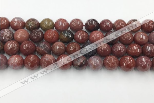 CAA3632 15.5 inches 12mm faceted round Portuguese agate beads