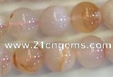 CAA3643 15.5 inches 6mm round sakura agate beads wholesale