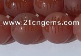 CAA3689 15.5 inches 12mm round matte & carved red agate beads