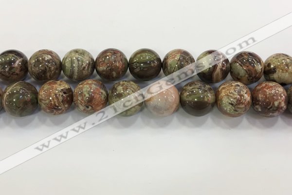 CAA3706 15.5 inches 20mm round rainforest agate beads wholesale