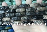 CAA3722 15.5 inches 9*22mm - 11*25mm rice chrysanthemum agate beads