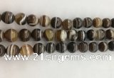 CAA3801 15.5 inches 10mm round line agate beads wholesale