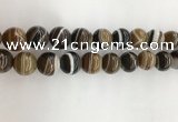 CAA3804 15.5 inches 16mm round line agate beads wholesale