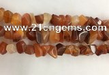 CAA3808 15.5 inches 10*14mm - 12*16mm faceted nuggets red agate beads