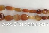 CAA3810 15.5 inches 13*18mm - 15*20mm faceted freeform red agate beads