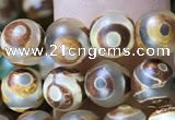 CAA3847 15 inches 6mm round tibetan agate beads wholesale