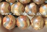 CAA3855 15 inches 8mm round tibetan agate beads wholesale