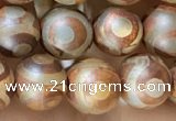 CAA3856 15 inches 8mm round tibetan agate beads wholesale