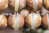 CAA3857 15 inches 8mm round tibetan agate beads wholesale