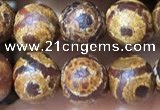 CAA3861 15 inches 8mm round tibetan agate beads wholesale