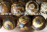 CAA3866 15 inches 8mm round tibetan agate beads wholesale