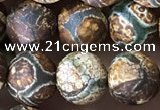 CAA3871 15 inches 8mm round tibetan agate beads wholesale