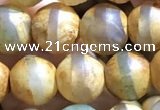 CAA3874 15 inches 8mm round tibetan agate beads wholesale