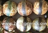 CAA3875 15 inches 8mm round tibetan agate beads wholesale