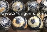 CAA3885 15 inches 8mm round tibetan agate beads wholesale