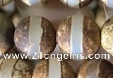 CAA3890 15 inches 10mm round tibetan agate beads wholesale