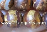 CAA3895 15 inches 10mm round tibetan agate beads wholesale