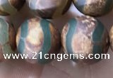 CAA3897 15 inches 10mm round tibetan agate beads wholesale