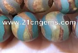 CAA3898 15 inches 10mm round tibetan agate beads wholesale