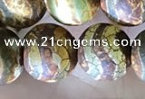 CAA3899 15 inches 10mm round tibetan agate beads wholesale