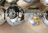CAA3906 15 inches 10mm round tibetan agate beads wholesale