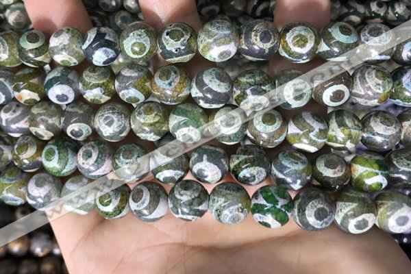 CAA3909 15 inches 10mm round tibetan agate beads wholesale