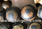 CAA3910 15 inches 10mm round tibetan agate beads wholesale