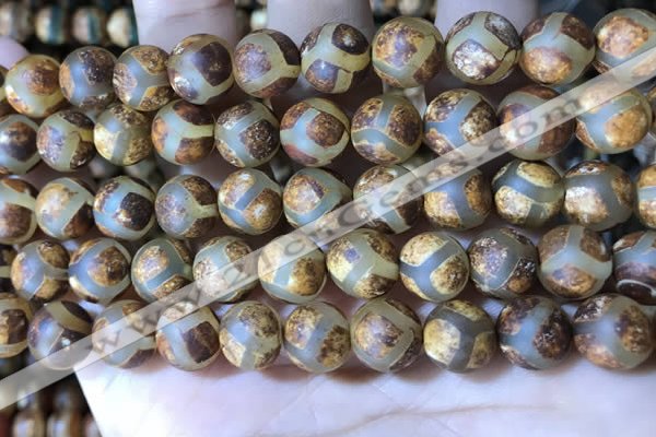 CAA3912 15 inches 10mm round tibetan agate beads wholesale