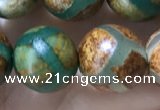 CAA3915 15 inches 10mm round tibetan agate beads wholesale