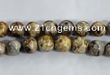 CAA392 15.5 inches 6mm round fire crackle agate beads wholesale