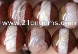 CAA3931 15 inches 8mm round tibetan agate beads wholesale