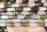 CAA3940 15.5 inches 8*34mm rice Madagascar agate beads wholesale