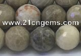 CAA3963 15.5 inches 10mm faceted round chrysanthemum agate beads