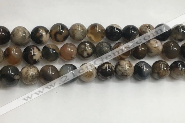 CAA3972 15.5 inches 10mm round sakura agate gemstone beads