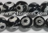 CAA3990 15 inches 6mm round tibetan agate beads wholesale