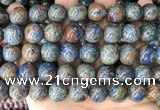 CAA4014 15.5 inches 16mm round blue crazy lace agate beads